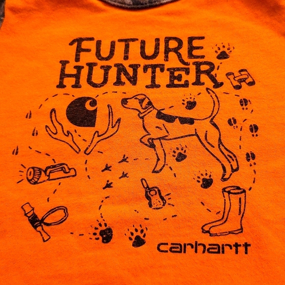 Carhartt "Future Hunter" short sleeve onesie/bodysuit - Picture 4 of 5